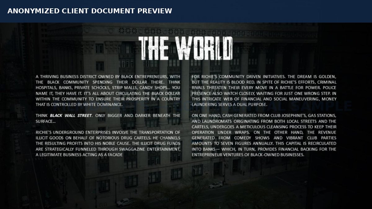 Anonymized project document page 4
